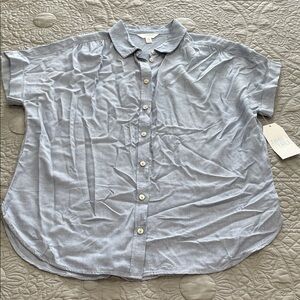 *4 for $10* Time and Tru Chambray Shirt M (8-10)